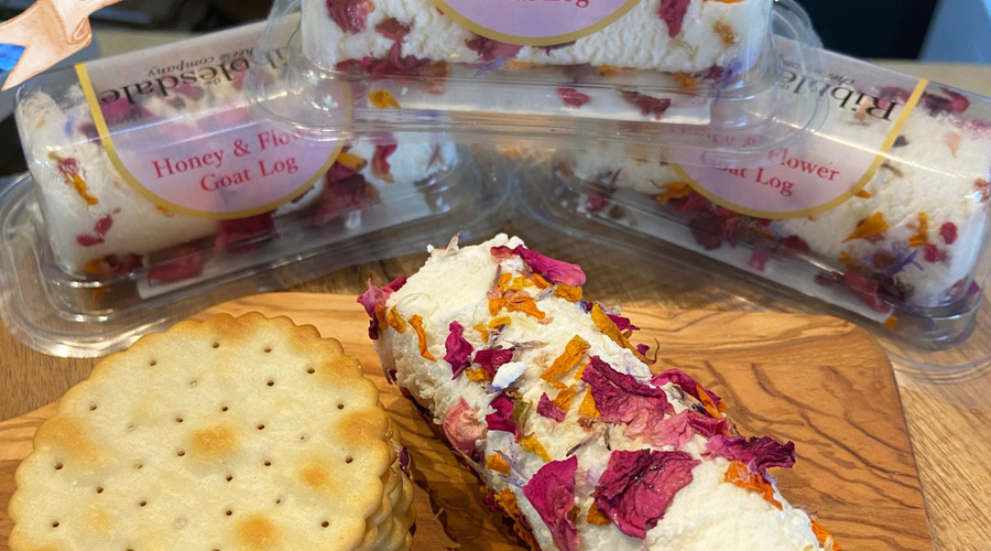 Cheese of the Month: Ribblesdale Honey & Flower Goat Log