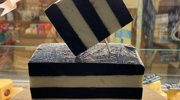 Cheese of the Month: Black and white striped Wensleydale